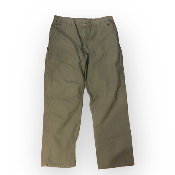 NWOT Carhartt Work Pants Dungaree Fit / Color Moss B11-MOS  / Size 36x32 - Picture 3 of 6